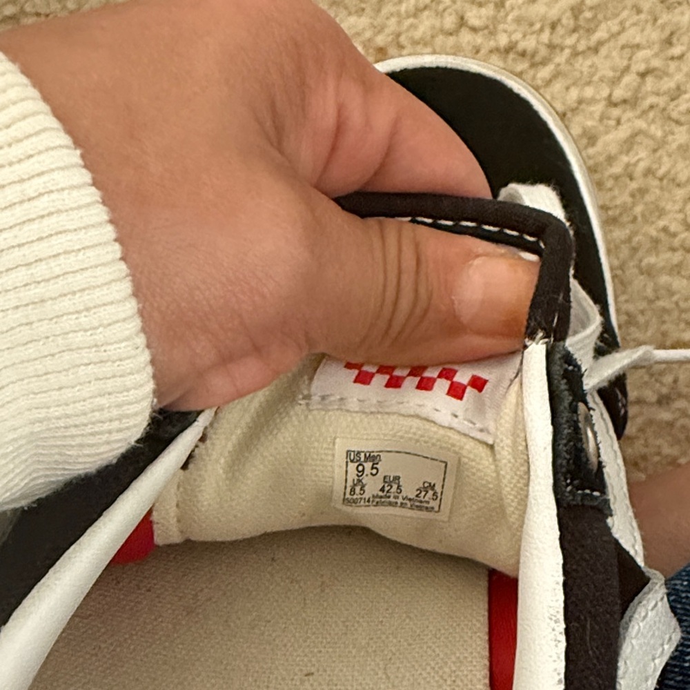 Vans Black and White Sneakers - Picture 9 of 10